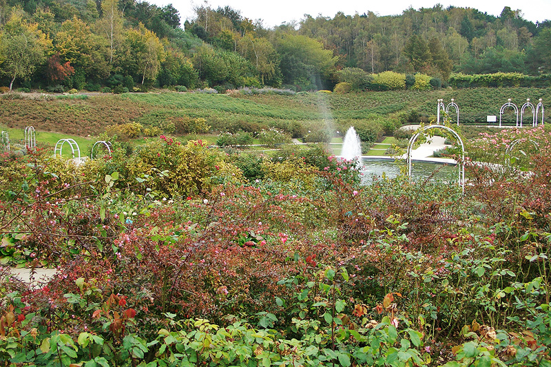 Парк цветов "Холм птиц" в Кане, Нормандия, Франция
