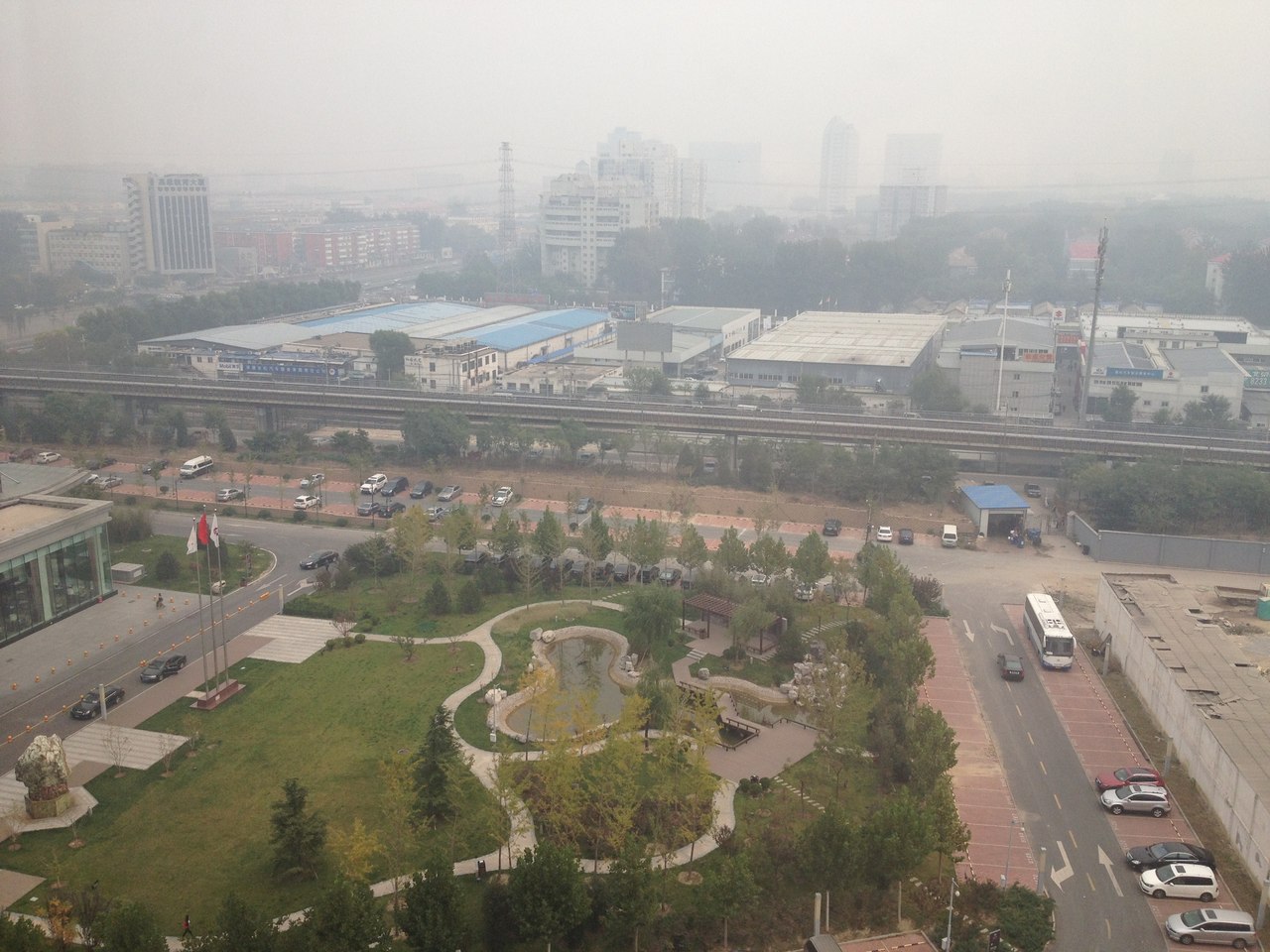 Пекин, смог