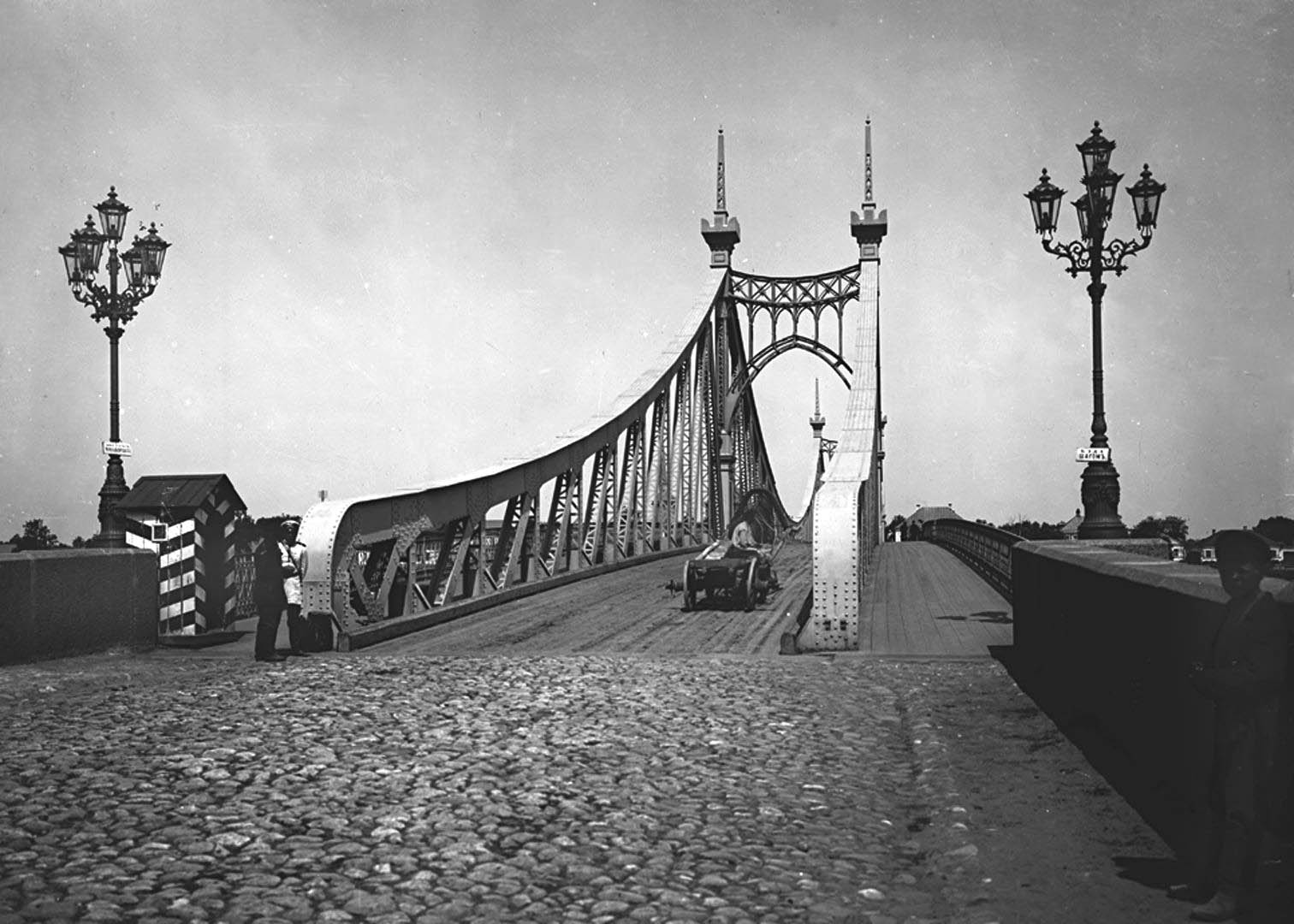 Староволжский мост в Твери, старое фото