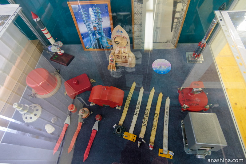 Экспозиция музея Можайского, посвященная развитию космонавтики