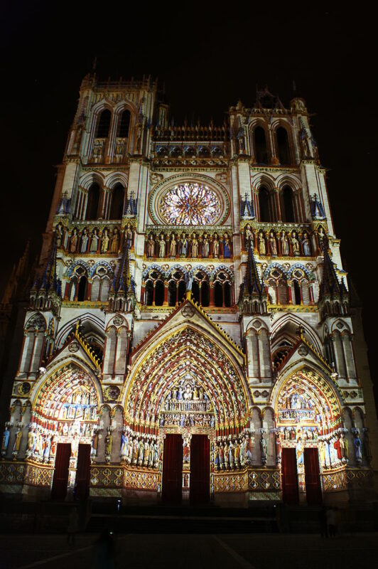 Подсветка Амьенского собора