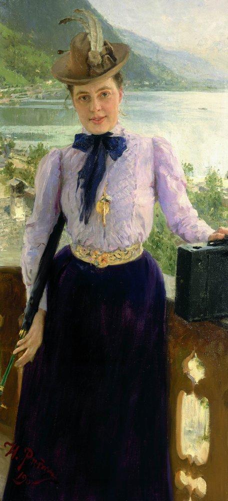 И. Е. Репин. Портрет писательницы Натальи Нордман-Северовой. 1900