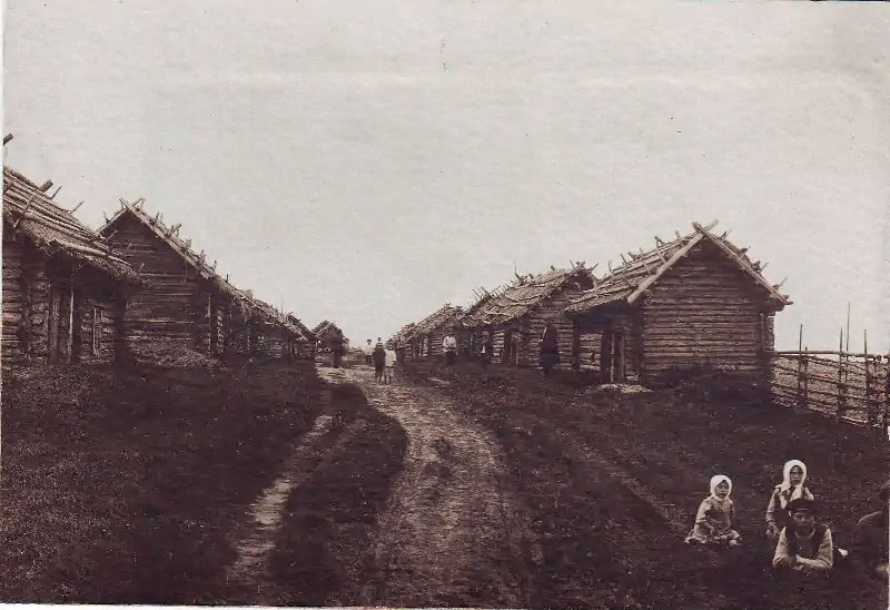 Сараи и бани в деревне Низовка. Источник: pastvu.com