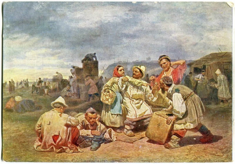 А.А. Попов. Склад чая на Нижегородской ярмарке. 1860 год