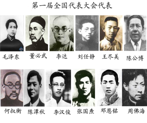 Участники I съезда КПК, провозгласившие основание Коммунистической партии Китая