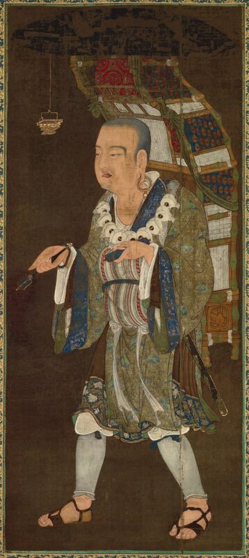 Сюаньцзан. Японская картина XIV века